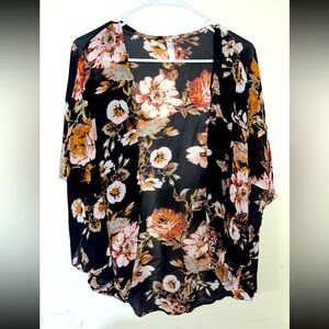 XHilaration Floral Cardigan Coverup Medium/Large